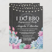 I DO BBQ婚約パーティ多糖招待状 招待状 (正面/裏面)