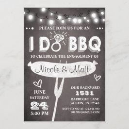 I Do BBQ婚約パーティ招待状リハーサル 招待状
