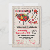 I do BBQ婚約パーティ招待状 招待状 (正面)