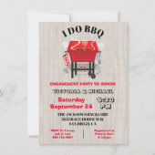 I do BBQ婚約パーティ招待状 招待状 (正面)