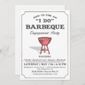 I DO BBQ婚約パーティ招待状 招待状 (正面/裏面)