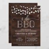 I Do BBQ婚約パーティ招待状 招待状 (正面/裏面)