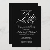 I DO BBQ婚約パーティ招待状 案内状 (正面/裏面)