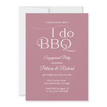 I DO BBQ婚約パーティ招待状