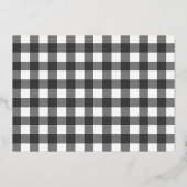 I Do BBQ婚約パーティ金ゴールド 箔招待状 (裏面)