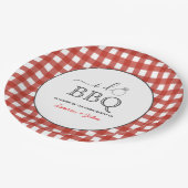 I Do BBQ婚約パーティ ペーパープレート (アングル)