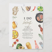 I Do BBQ婚約パーティ 招待状 (正面)