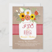 I Do BBQ婚約ブライダルシャワー招待 招待状 (正面)