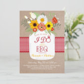 I Do BBQ婚約ブライダルシャワー招待 招待状 (スタンド正面)
