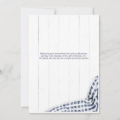 I Do BBQ招待状とネイビーとライトブルー 招待状 (裏面)