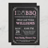 I DO BBQ招待状結婚シャルボード 招待状 (正面/裏面)