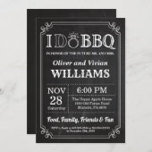 I DO BBQ招待状結婚シャルボード 招待状 (正面/裏面)