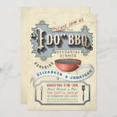 I Do BBQ招待状 | リハーサルディナー 招待状 (正面/裏面)