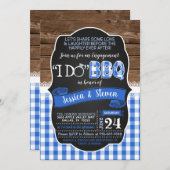 I Do BBQ招待状 – 青 招待状 (正面/裏面)