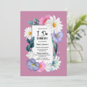 I Do BBQ春フローラ婚約パーティ 招待状 (スタンド正面)