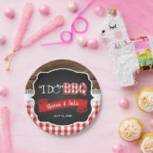 I Do BBQ紙プレート – 赤 ペーパープレート (パーティー)