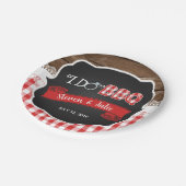 I Do BBQ紙プレート – 赤 ペーパープレート (アングル)