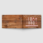 I Do BBQ素朴婚約パーティカップルシャワー ゲストブック (全面)