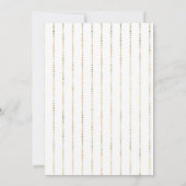 I Do BBQ金ゴールドカップルシャワー婚約パーティ 招待状 (裏面)