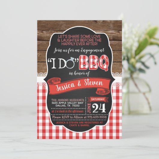 I Do BBQ のご招待 招待状 (スタンド正面)