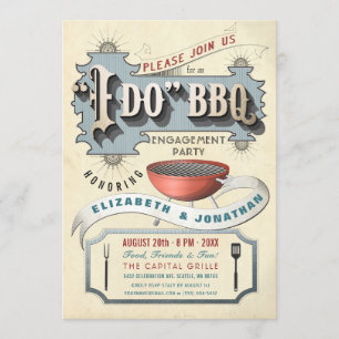 I Do BBQ のご案内   婚約パーティー 招待状