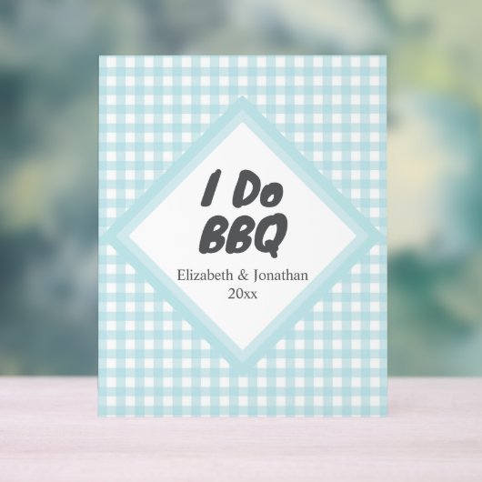 I Do BBQ アクリルサイン (ニュートラル)