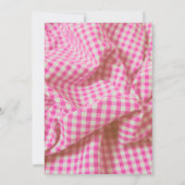 I Do BBQ – カップルのシャワー | ピンク素朴フローラ 招待状 (裏面)