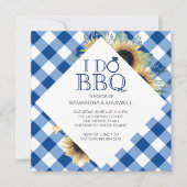 I Do BBQ – カップルのシャワー 招待状 (正面)