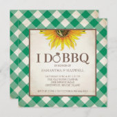 I Do BBQ – カップルのシャワー 招待状 (正面/裏面)