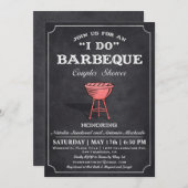 I DO BBQ カップルシャワーの招待状 招待状 (正面/裏面)