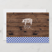 I DO BBQ カップルシャワーの招待状 結婚式前パーティ 招待状 (裏面)