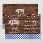 I DO BBQ カップルシャワーの招待状 結婚式前パーティ 招待状 (正面/裏面)