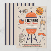 I DO BBQ カップルシャワーパーティー・婚約パーティー・結婚式のBBQなど 招待状 (正面/裏面)