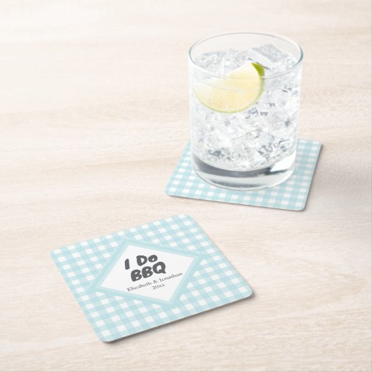 I Do BBQ スクエアペーパーコースター (インサイチュ)