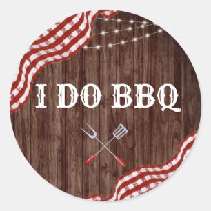I DO BBQ バックヤード ウェディング シャワーフェア ステッカー