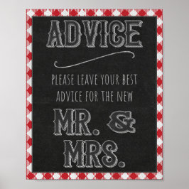 「I Do BBQ パーティー アドバイス＆ウィッシュズ for Mr. & Mrs. サイン」 ポスター