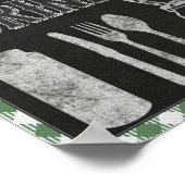 「I Do BBQ パーティー」グリーンフードバー フード&ドリンク サイン (角)