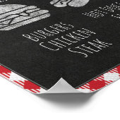 「I Do BBQ パーティー 食品 バー」 BBQ バー&グリル サイン (角)