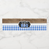 I Do BBQ ボトルラベル - 青 ペットボトルラベル (シングルラベル)