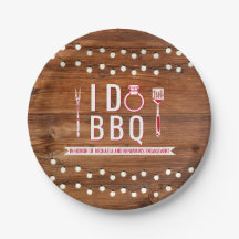 I Do BBQ ラスティックエンゲージメントパーティー カップルシャワー