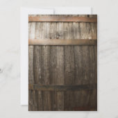 「I DO BBQ」 ラスティックエンゲージメントパーティー グリーン 招待状 (裏面)