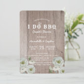 I DO BBQ ローズ & ウッド カップルシャワー 招待状 (スタンド正面)
