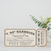 I DO BBQ 券 招待状 | 婚約パーティー (スタンド正面)