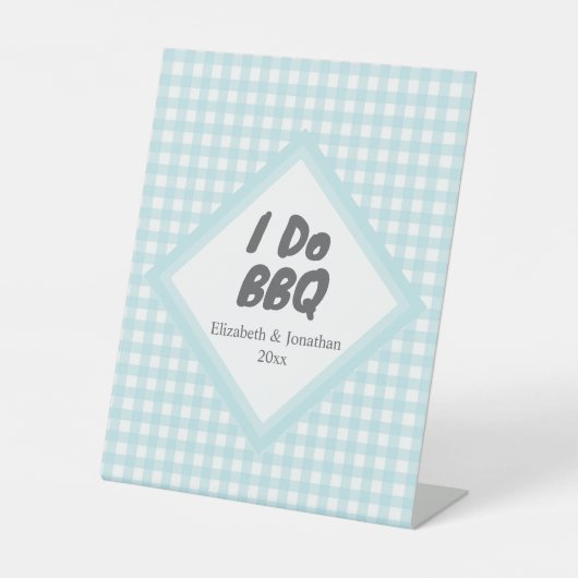 I Do BBQ 台座サイン (正面)