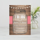 I DO BBQ 婚約パーティー カップルシャワー 招待状 (スタンド正面)