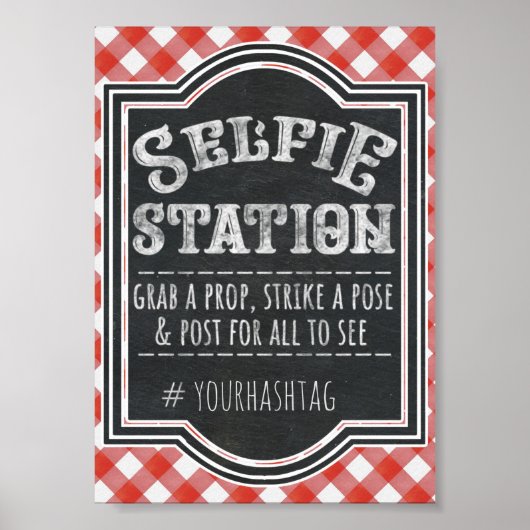 I Do BBQ Coedカップルの婚約パーティセルフィー ポスター (正面)