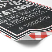 I Do BBQ Coedカップルの婚約パーティセルフィー ポスター (角)