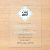 I Do BBQ Engagement Party アクリル招待状 (正面)