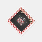 I Do BBQ Paper Napkin - Gingham スタンダードカクテルナプキン (角)