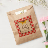 I Do BBQ Red Gingham and Sunflower フェイバーバッグ (封をした状態)